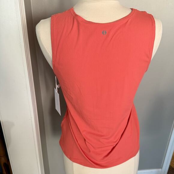 Tavi Noir NWT Synergy Twist Ribbed Tank Top Poppy Pink Lrg BalletCore Feminine - Picture 4 of 12